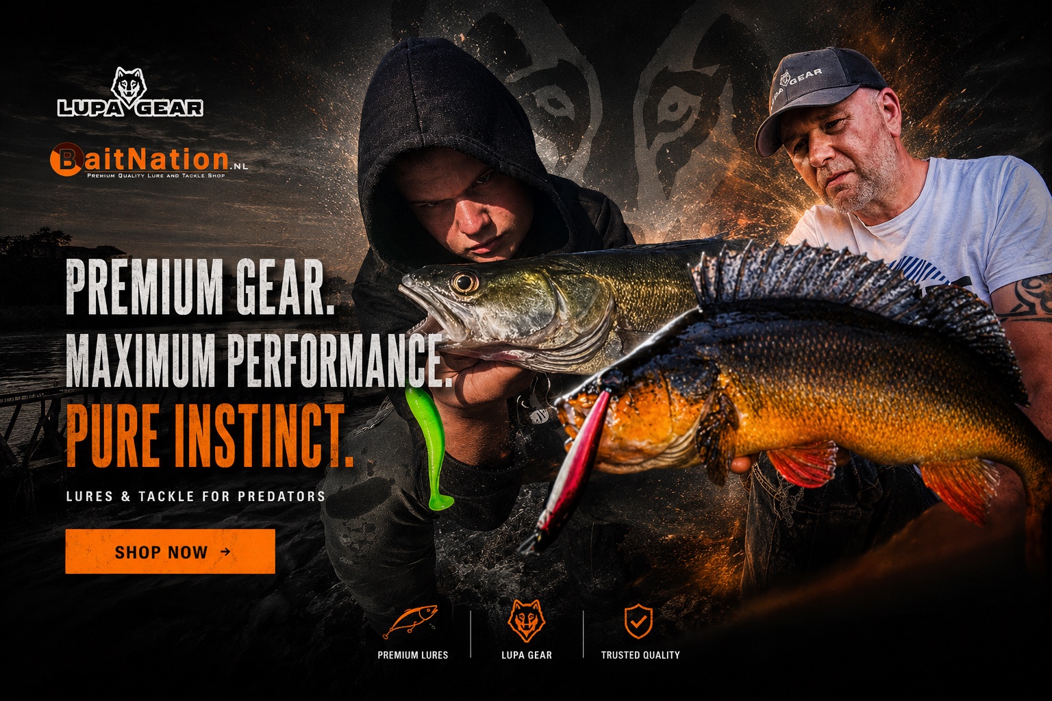 Roofvis Vlaanderen — Lupa Gear en BaitNation